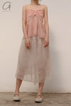 SWAYING/KNIT Bow Tube Top SW22SST02 Light Pink PS47